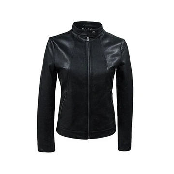 Women's Leather Moto Jacket