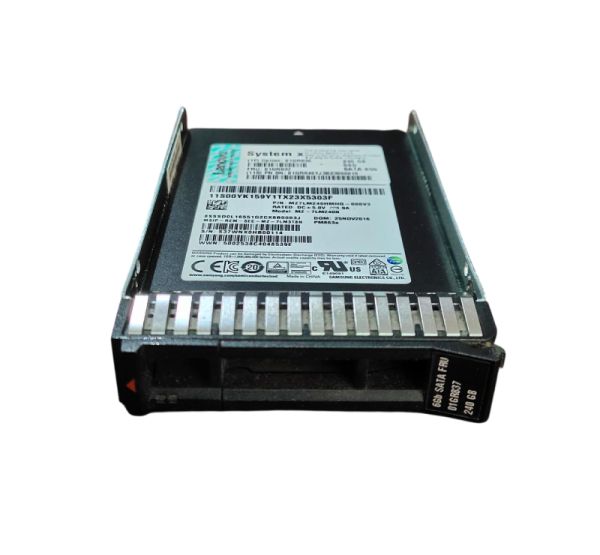 01GR837 - IBM 240GB SATA 6Gb/s Hot Swap TLC 2.5-inch Solid State Drive (SSD) with Tray