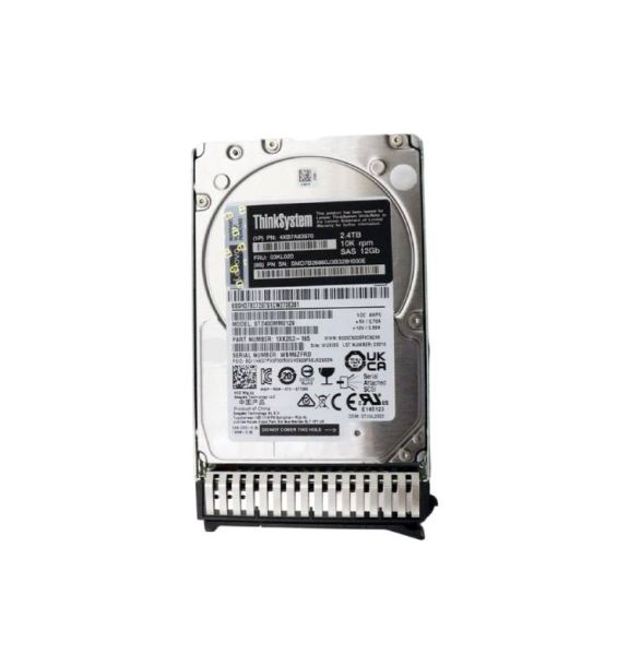03KL020 - Lenovo 2.4TB SAS 12Gb/s Hot Swap 10000RPM (512e) 2.5-inch Internal Hard Drive with Tray for ThinkSystem SN550 V2