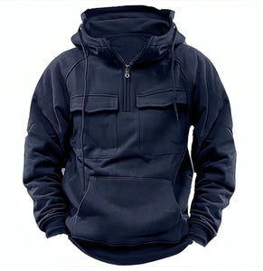Men's Zip-up Hoodies Sweatshirt With Drawstring And Pocket Design Fashion Casual Sports Sweatshirt