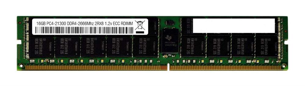 0DFK3Y - Dell 16GB 2666MHz DDR4 PC4-21300 ECC Registered CL19 288-Pin DIMM 1.2V Dual Rank x8 Memory Module