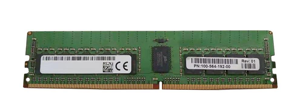 100-564-192 - EMC 8GB 2133MHz DDR4 PC4-17000 ECC Registered CL15 288-Pin DIMM 1.2V Single Rank x4 Memory Module
