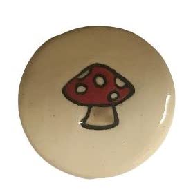 Ceramic Stone Red Mushroom Bead Neckace Jewelry