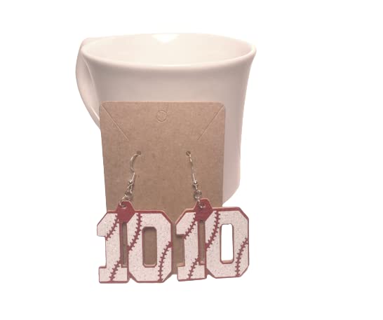 Baseball Jersey Earrings