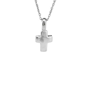 FLYINGTUTU Sterling Silver Tiny Cross Charm Necklace, 18"