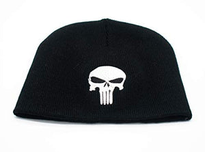 Embroidered Punisher Beanie Hat - Skull Cap