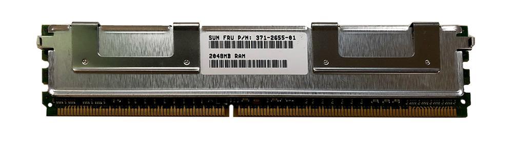 371-2655-01 - Sun 2GB 667MHz DDR2 PC2-5300 ECC Registered CL5 240-Pin DIMM 1.8V Dual Rank x4 Memory Module