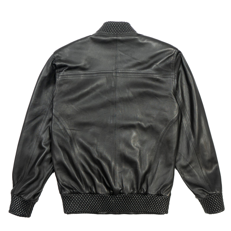 Men's Black Basic Leather jacket