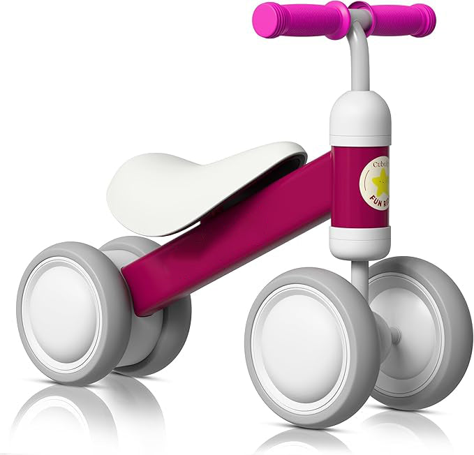Purple Baby Balance Bike for 1-3 Year Old Boy Girl Gifts, 12-36 Month Toddler Balance Bike, No Pedal Soft Seat First Ride on Toys for Toddler 1-3- Easy to Assemble- Video Guide Included
