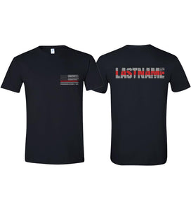 Personalized Firefighter Shirt for Men and Women Custom Fire Department Shirts Fire Rescue Shirt with Name Firefighter Gifts
