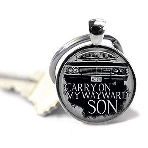 The Spider's Parlor Supernatural '67 Impala Keychain Carry On My Wayward Son Handcrafted Pendant Fan Gift for Supernatural Lovers Cosplay Accessory Collector's Item