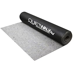 QuietWalk LV Luxury Vinyl, Laminate, or Wood Underlayment (Float, Glue, or Nail) & Bessey AV2 Wood Floor Spacer, 5 to 20 mm, Glass Nylon Red/Black