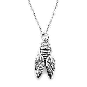 KEVIN N ANNA Sterling Silver Cicada Charm Necklace, 18"