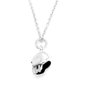 KEVIN N ANNA Sterling Silver Tiny Skull Charm Necklace, 18"