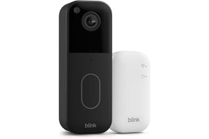 Blink Video Doorbell (newest model) – Head-to-toe HD view, two-year battery life, and simple setup. Sync Module Core included – System (Black)