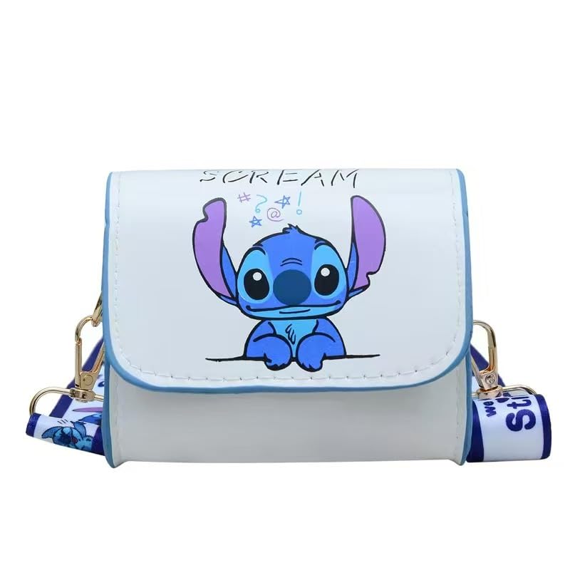 HANISNA For Stitch Crossbody Bags for Women Teenagers Girls Purse Shoulder Bag for Shopping Vacation Stitch Gifts for Girls (white)