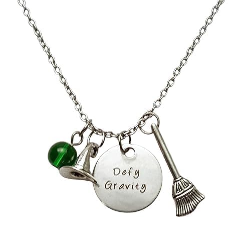 Defy Gravity Wicked Inspired Cluster Necklace
