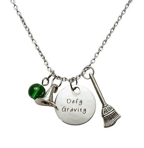 Defy Gravity Wicked Inspired Cluster Necklace