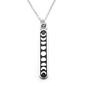 KEVIN N ANNA Sterling Silver Moon Phase Charm Necklace, 18"