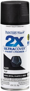 Rust-Oleum Painters Touch 2X UltraCover spray paint can in black