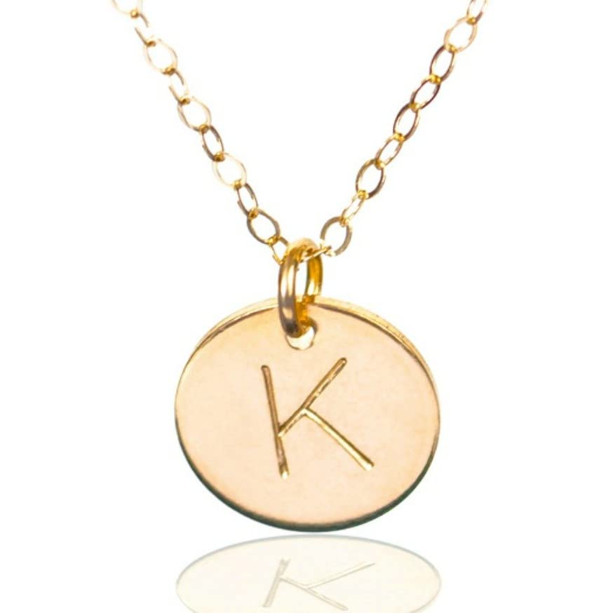 EFYTAL Handmade Initial Necklaces for Women, 14k Gold or Sterling Silver Personalized Jewelry, Necklace for Mom, Push Presents for New Mom, Necklaces for Teens, Mothers Day Gifts for Mom