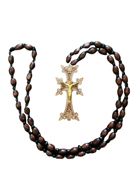 Armenian Cross, Christian Cross, Wooden Necklace, Pendant