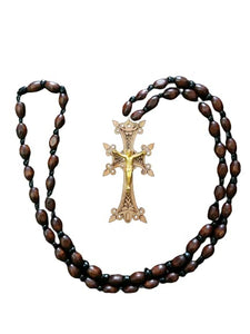 Armenian Cross, Christian Cross, Wooden Necklace, Pendant