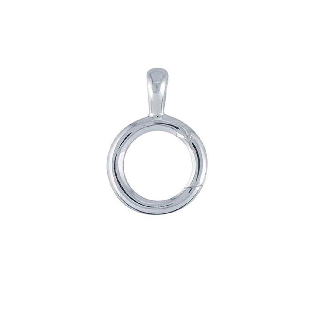 Radiant Jewel Studio Sterling Silver Hinged Charm Holder Pendant, 13.5mm, Mix and Match Multiple Charms