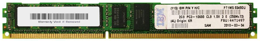 44T1497 - IBM 2GB 1333MHz DDR3 PC3-10600 ECC Registered CL9 240-Pin (VLP) DIMM 1.5V Single Rank x4 Memory Module