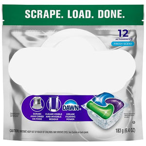 Package of Cascade Platinum dishwashing detergent with branding and product details.