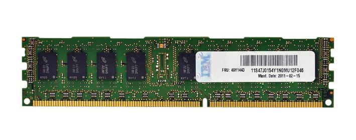 49Y1443 - IBM 2GB 1333MHz DDR3 PC3-10600 ECC Registered CL9 240-Pin DIMM 1.5V Dual Rank x4 Memory Module