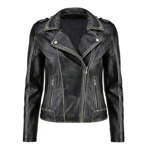Vesper Modern Utility Leather Jacket for Women