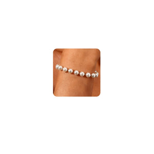 Quietsun Stocking Stuffers for Teens Girl Christmas Gifts Women Pearl Bracelets Bridal Bridesmaid Gift Flower Girl Wedding Jewelry Anniversary Trendy Stuff Valentines Day Gifts for Her Easter Basket