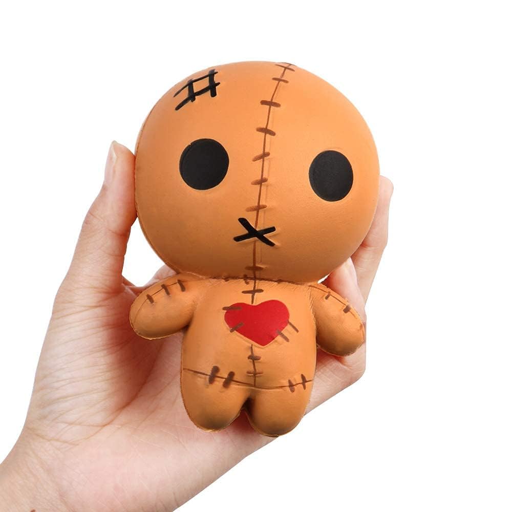 Anboor 4.7 Inches Voodoo Dolls Squishies Ghost Doll Halloween Kawaii Soft Slow Rising Scented Squishies Stress Relief Kids Stress Relief Kid's Toys