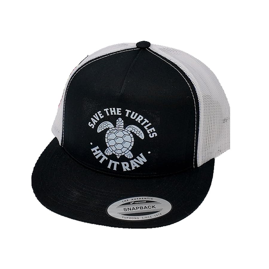 Save The Turtles Hit It Raw Hat Funny Comedy Plastic Straws Environment