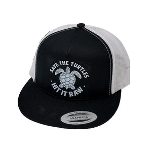 Save The Turtles Hit It Raw Hat Funny Comedy Plastic Straws Environment