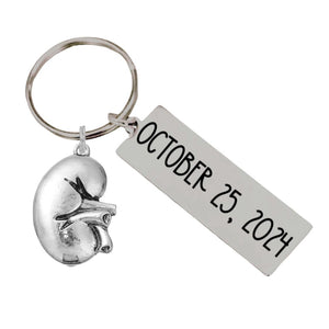 Kennebug Gift for Kidney Donor | Recipent Organ Donation Apprecation | Stainless Steel Custom Keychain | Thank You | Back can be Personalized