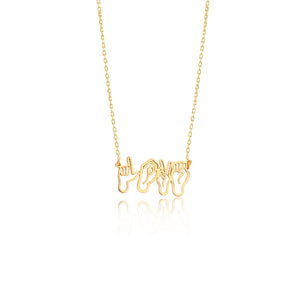 DKMN GM ASL Name Necklace | Sign Language Name Necklace | Personalized Asl | Bsl Necklace