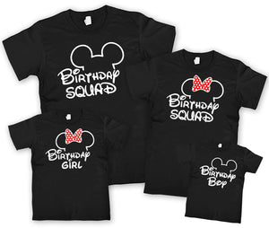 Side Street Clothing Co Birthday Squad or Birthday Girl Boy T-Shirt