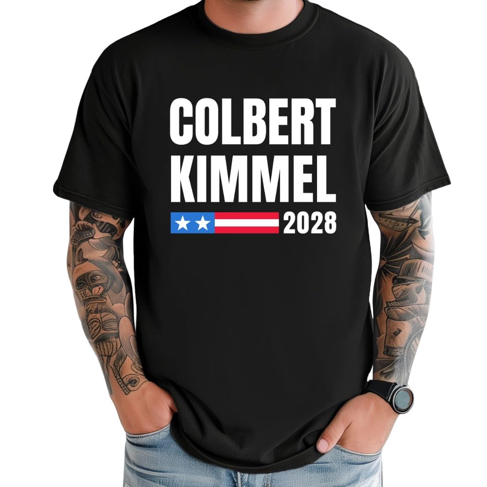 Jimmy Kimmel shirt, Colbert Kimmel 2028, Protect Late Night TV, Defend Free Speech Tee for Liberals.