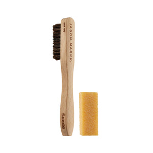 Jason Markk Suede Cleaning Kit, Shoe Cleaner, 2-Piece Set, Brush & Stain Eraser, Sneaker Care, Ideal for Footwear, Safe for Leather, Suede, Nubuck, Cotton, Knits