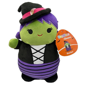Squishmallows HugMees 2024 Halloween Animal Plush Doll Toy (Roslyn The Purple Hair Witch)