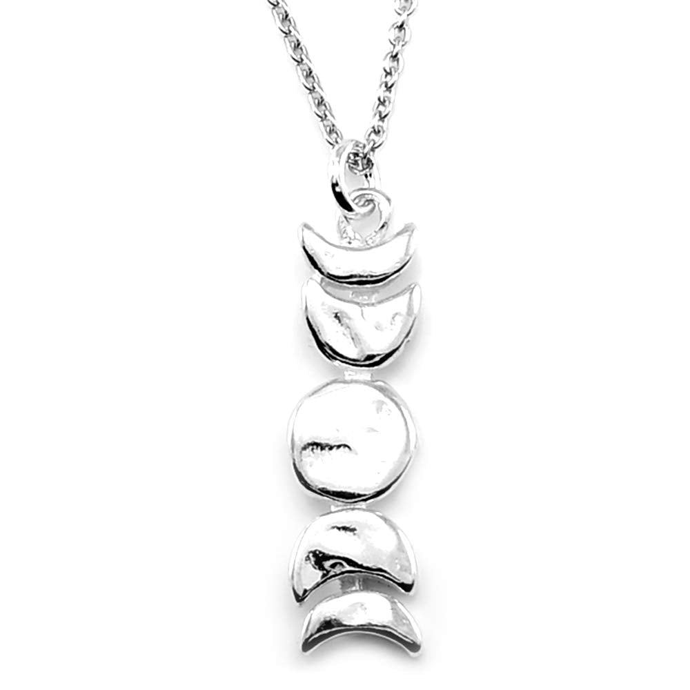 KEVIN N ANNA Sterling Silver Petite Moon Phase Charm Necklace, 18"