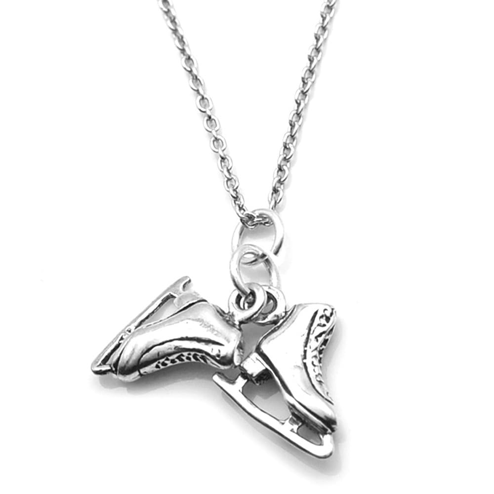 KEVIN N ANNA Sterling Silver Ice Skating 3D Charm Necklace, 18"