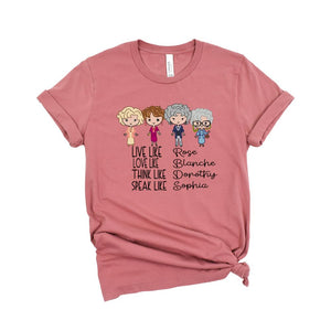Golden Girls Shirts for Women, Vintage 80's Tee Tops, Golden Girls Fan Gift