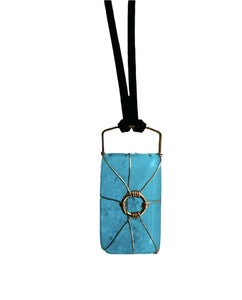 Wyatt Necklace Zombies 2, Blue Glow in the Dark Werewolf, Zombies 2 Costume, Werewolf Moonstone