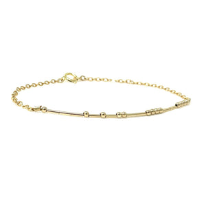 JENNYANDJUDE Custom Morse Code BRACELET – 14k Gold Fill Sterling Silver– Personalized Secret Message Jewelry – Dainty Minimalist Gift for Her Friendship