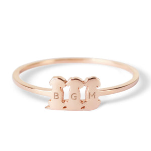 Centime Pesonalized Dog Name Ring, Dainty Stackable Rings, Cat Lover Rings, Pet Memorial Ring, Dog Name Jewelry, Pet Lover Jewelry, Jewelry Gift for Pet Mom