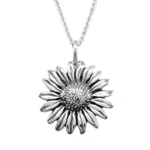 KEVIN N ANNA Sterling Silver Sunflower Pendant Necklace, 18"