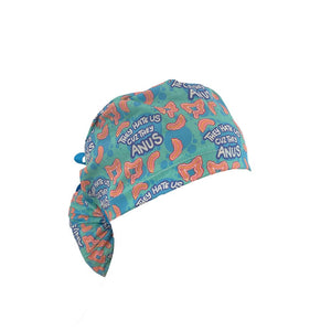 Ponytail Medical Scrub Cap. They Hate Us Because They Anus | Dr. Hats - Nurses Hats Black